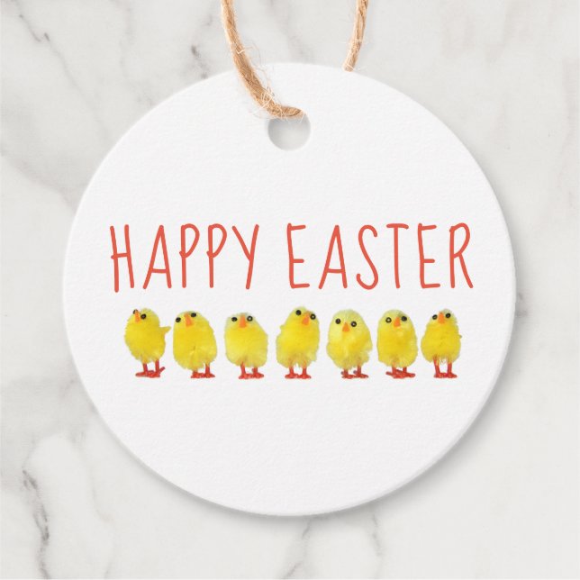 Étiquettes Cadeau Happy Easter (Devant)