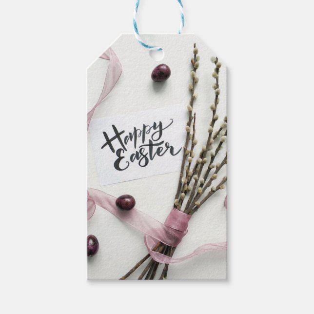 ÉTIQUETTES-CADEAU HAPPY EASTER (Devant)