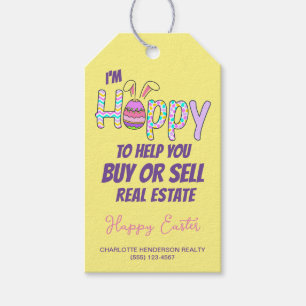 Étiquettes-cadeau Happy Easter Real Estate