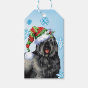 Étiquettes-cadeau Happy Howlidays Bouvier des Flandres