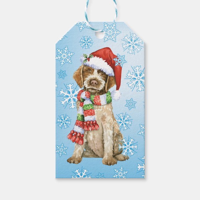 Étiquettes-cadeau Happy Howlidays Griffon (Devant)