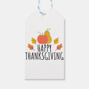 ÉTIQUETTES-CADEAU HAPPY THANKSGIVING