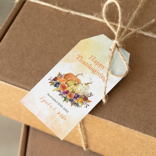 Étiquettes-cadeau Happy Thanksgiving