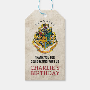 Étiquettes-cadeau Harry Potter Hogwarts Anniversaire Remerciements