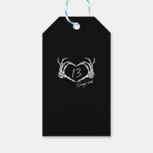 Étiquettes-cadeau Heart Skeleton Main Classic