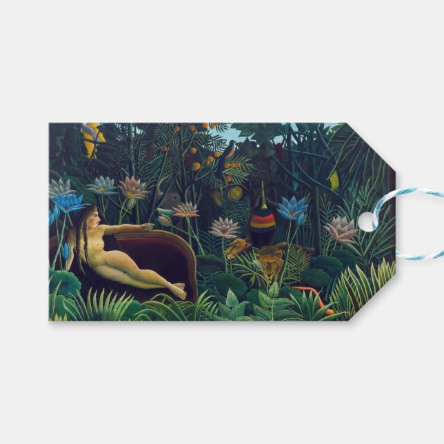 Étiquettes-cadeau Henri Rousseau - Le Rêve / Le Reve (Devant (Horizontal))