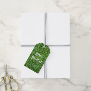 Étiquettes-cadeau Herbe verte