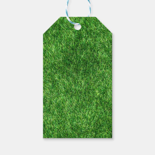 Étiquettes-cadeau Herbe verte (Devant)