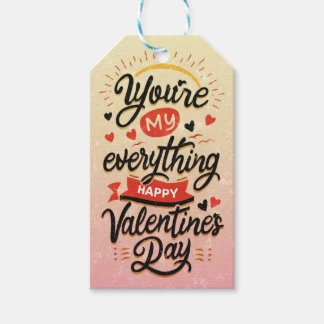 Étiquettes-cadeau Heureuse Sainte-Valentin