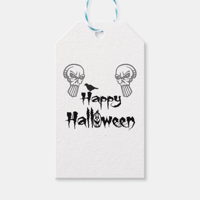 Étiquettes-cadeau heureux halloween (Devant)