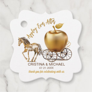 Étiquettes Cadeau Heureux Jamais après Caramel Apple Mariage