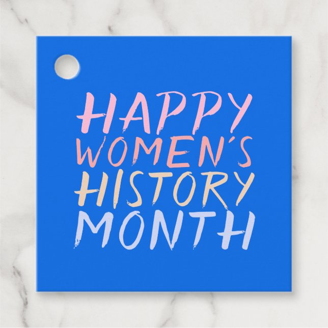 ÉTIQUETTES CADEAU HEUREUX MOIS D'HISTOIRE DES FEMMES (Devant)