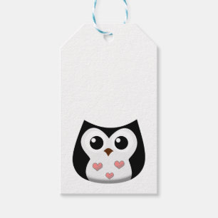 Étiquettes-cadeau Hibou d'amour
