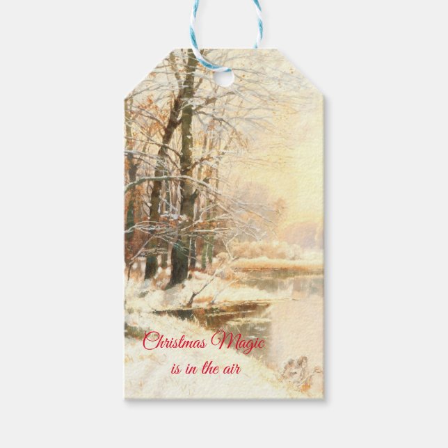 Étiquettes-cadeau Hiver à Spreewald, (Devant)