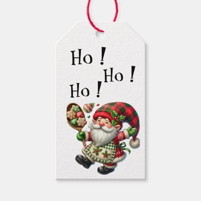 Étiquettes-cadeau Ho Ho Ho Père Noël (Devant)