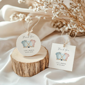 Étiquettes Cadeau Hockey baby shower, ice hockey gender reveal,