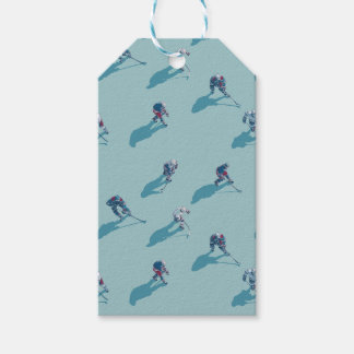 Étiquettes-cadeau Hockey players on ice