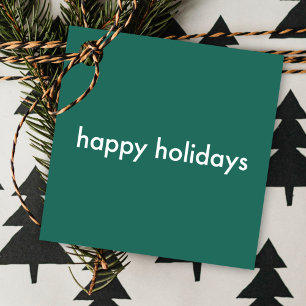 Étiquettes Cadeau Holidays Simple Forest Green