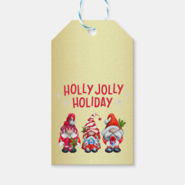 Étiquettes-cadeau Holly Jolly Gnomes Noël fantastique
