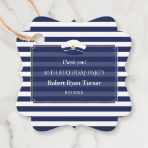Étiquettes Cadeau Homme 50e anniversaire de la marine nautique