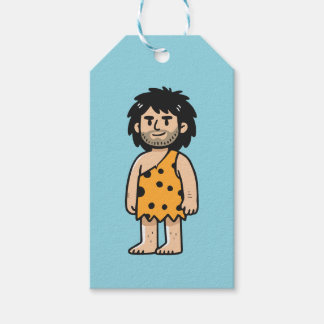 Étiquettes-cadeau homme de la grotte de Throk