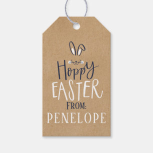 ÉTIQUETTES-CADEAU HOPPY EASTER BUNNY