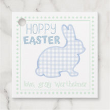 Hoppy Easter Bunny Boys Tags cadeaux