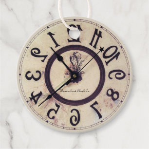 Étiquettes Cadeau Horloge curieuse 1