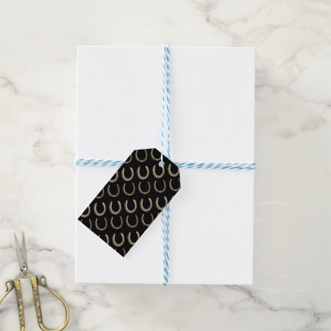Étiquettes-cadeau Horseshoe (With Twine)