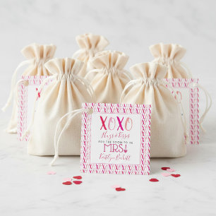 Étiquettes Cadeau Hugs & Kisses (XOXO) Fête des mariées de la Saint