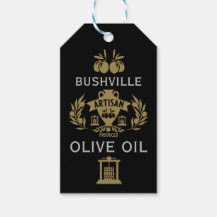 Étiquettes-cadeau Huile d'olive du marché des agriculteurs