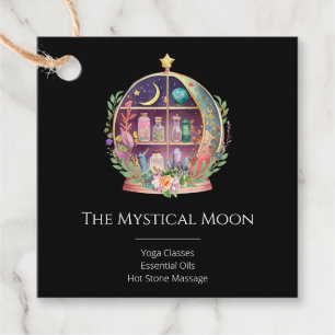 Étiquettes Cadeau Huiles Magiques Essentielles Apothécaire Yoga Crys