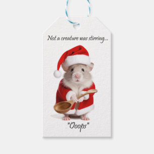Étiquettes-cadeau Humour de Noël pas une créature remuait la souris