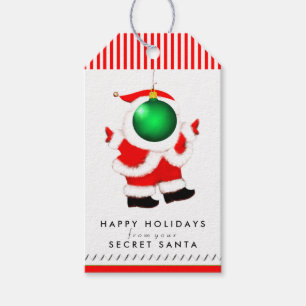 Étiquettes-cadeau Humour secret Père Noël