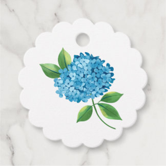 Étiquettes Cadeau Hydrangea aquarelle