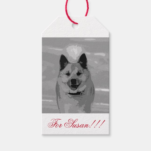 Étiquettes-cadeau IcelandicSheepdog20151203 (Devant)