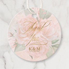 Étiquettes Cadeau ID828 Merci Rose souple