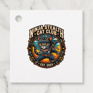 Étiquettes Cadeau Idée cadeau pour maman de chat Ninja Stealth Cat -