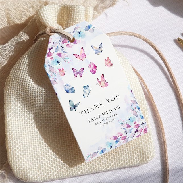 Étiquettes-cadeau Il Me Donne Fête des mariées Aux Papillons (Créateur téléchargé)