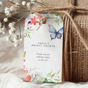 Étiquettes-cadeau Il Me Donne Fête des mariées Aux Papillons