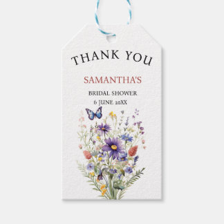 Étiquettes-cadeau Il Me Donne La Fête des mariées fleur sauvage Des