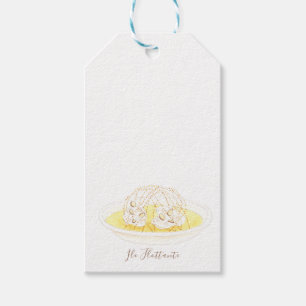 Étiquettes-cadeau Île Flottante aquarelle