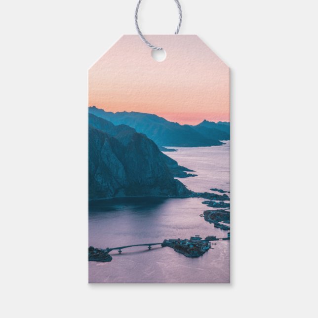 Étiquettes-cadeau Iles Lofoten Norvège (Devant)