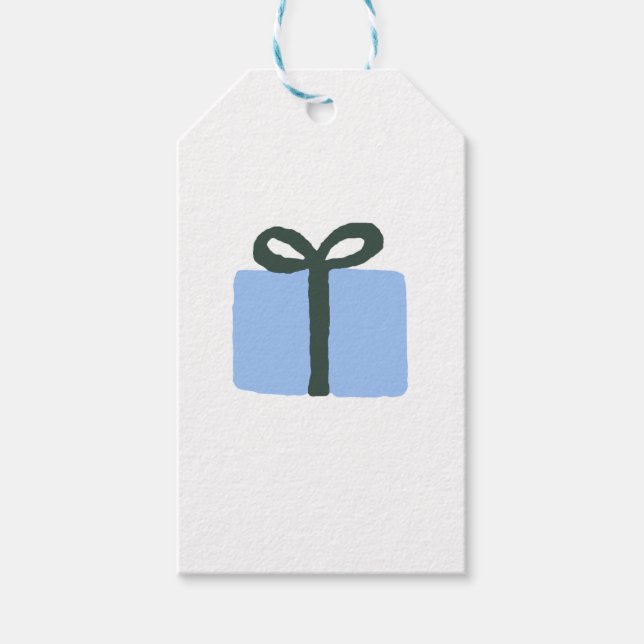 Étiquettes-cadeau Illustration actuelle Marques cadeaux classiques d (Devant)