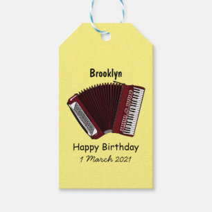 Étiquettes-cadeau Illustration d'accordion