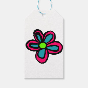 Étiquettes-cadeau illustration de fleur