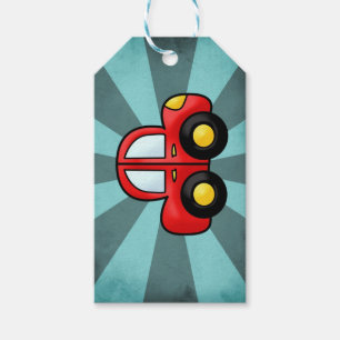 Étiquettes-cadeau Illustration de voiture