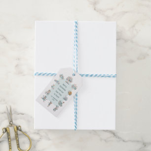 Étiquettes-cadeau Illustration du Pastel Whimsical 12 Jours de Noël