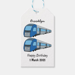 Étiquettes-cadeau Illustration d'un train électrique