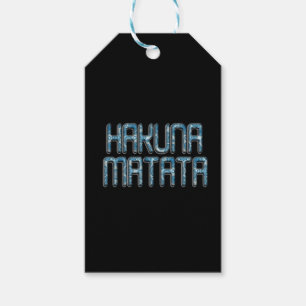 Étiquettes-cadeau Impression d'art 3D Hakuna Matata